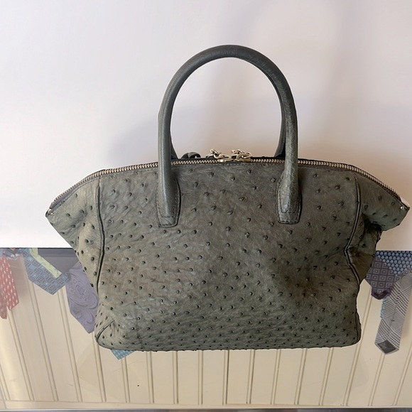 VBH Brera gray ostrich first edition 068/300 Handmade in Italy good condition - Picture 2 of 9